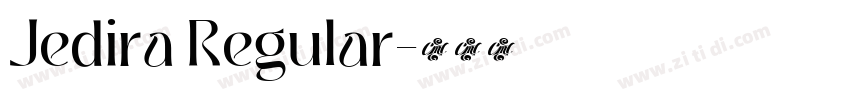 Jedira Regular字体转换